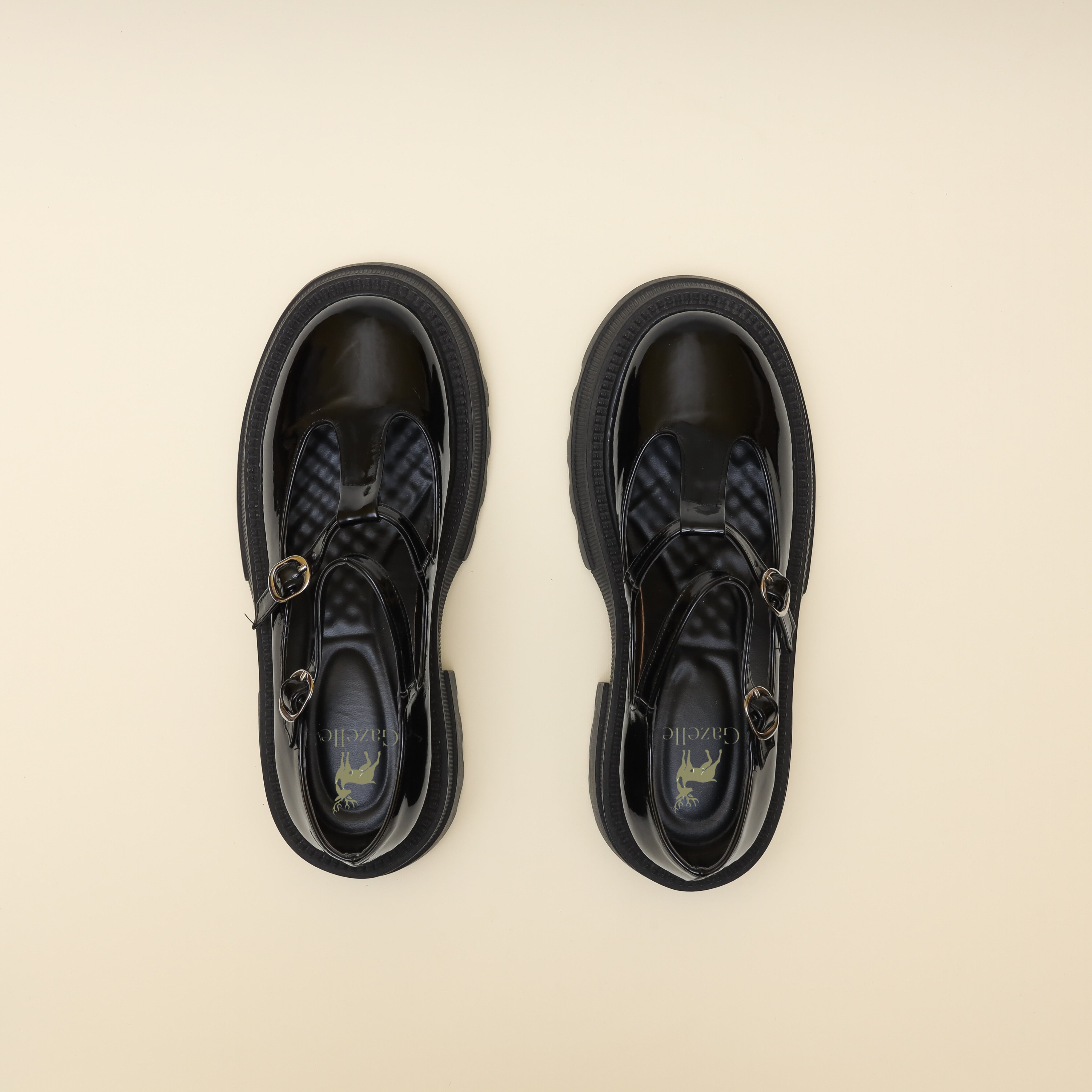 Women Black Verne Chunky Ballerina