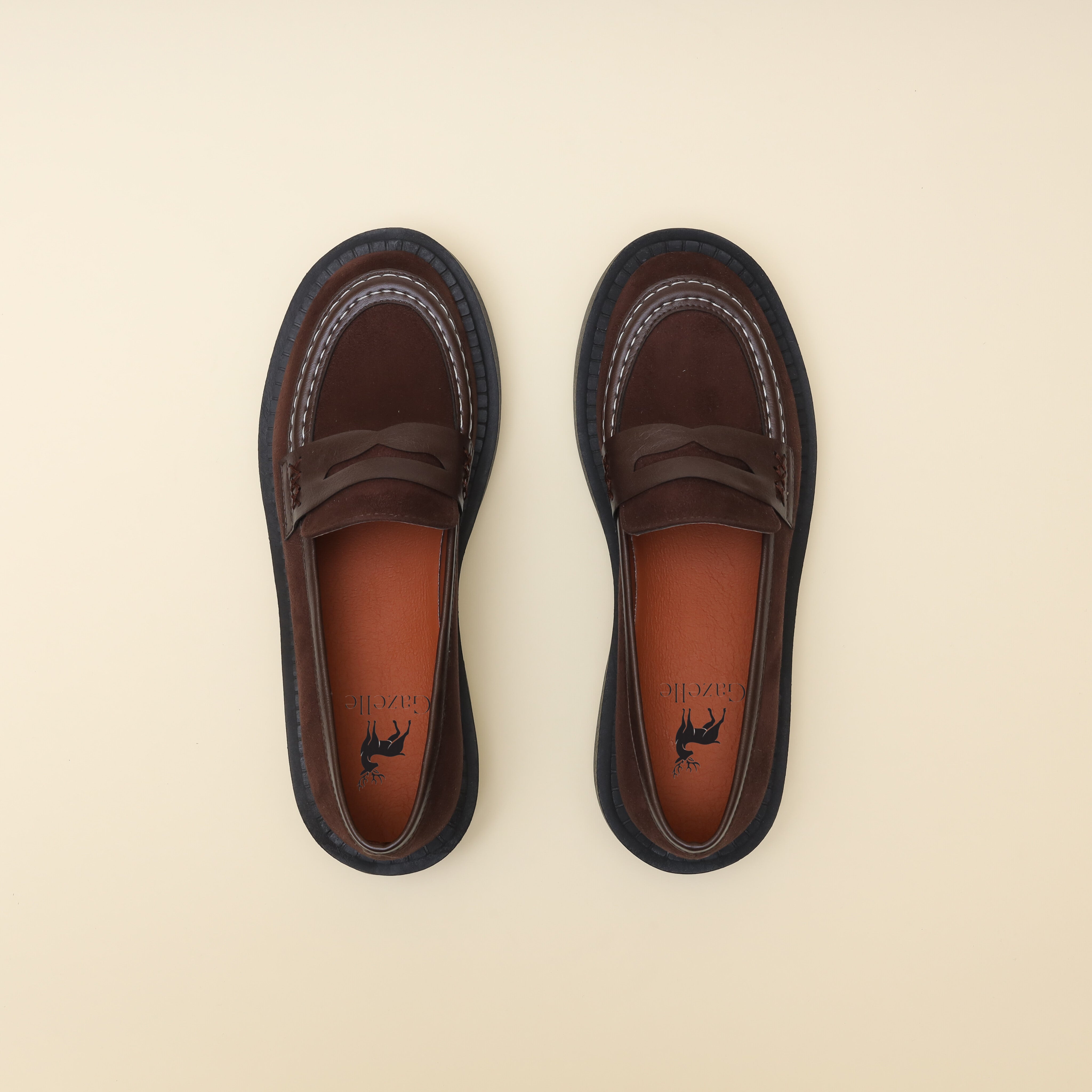 Women Brown Suede Loafers