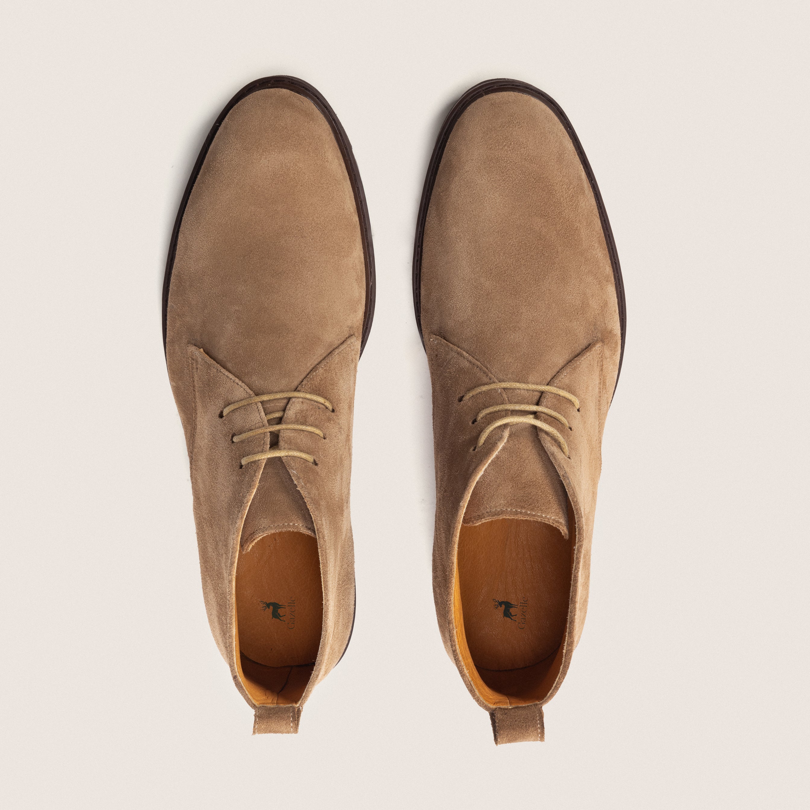Beige Suede Chakka Boots