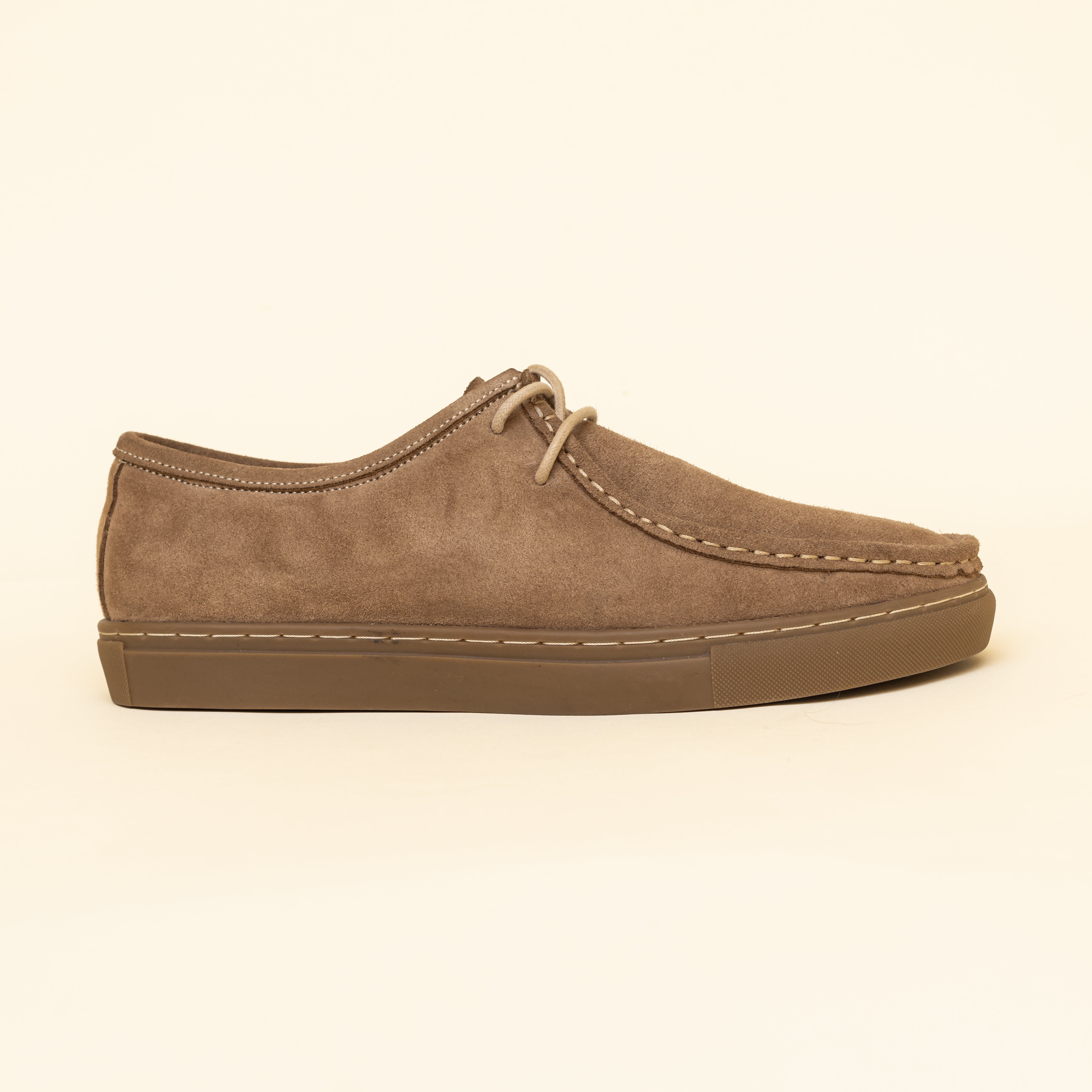 Beige Moc Toe Derby