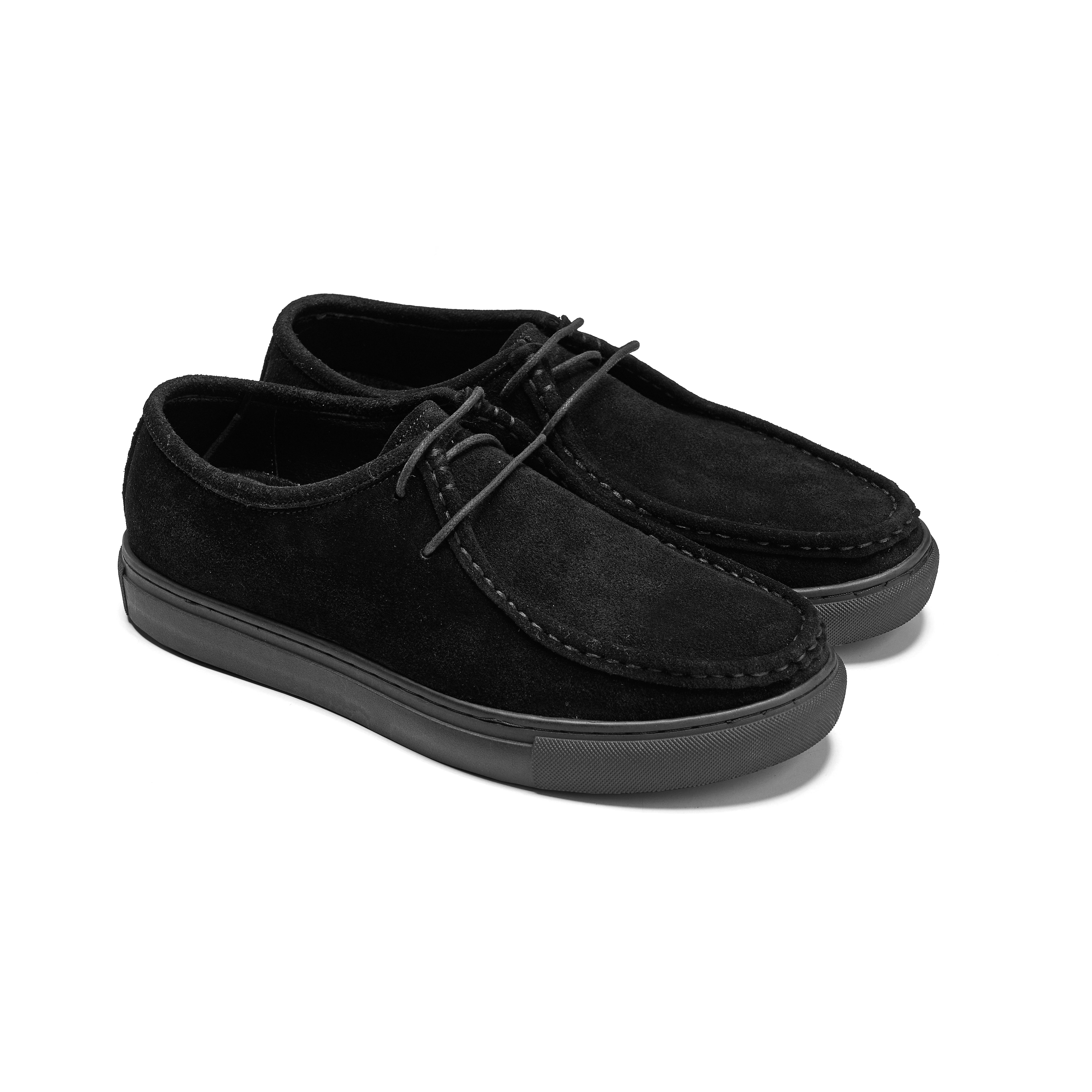 Black Moc Toe Derby