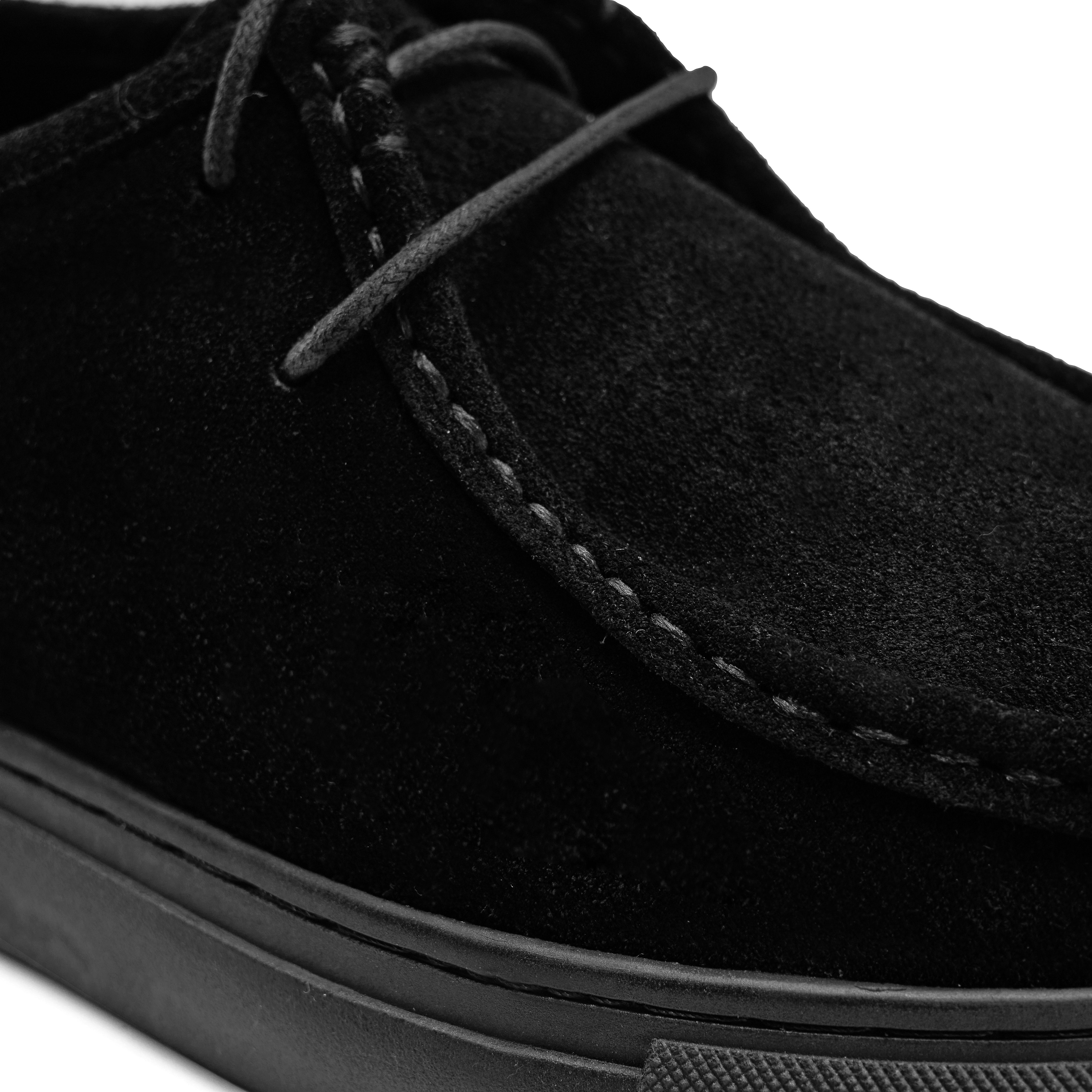 Black Moc Toe Derby