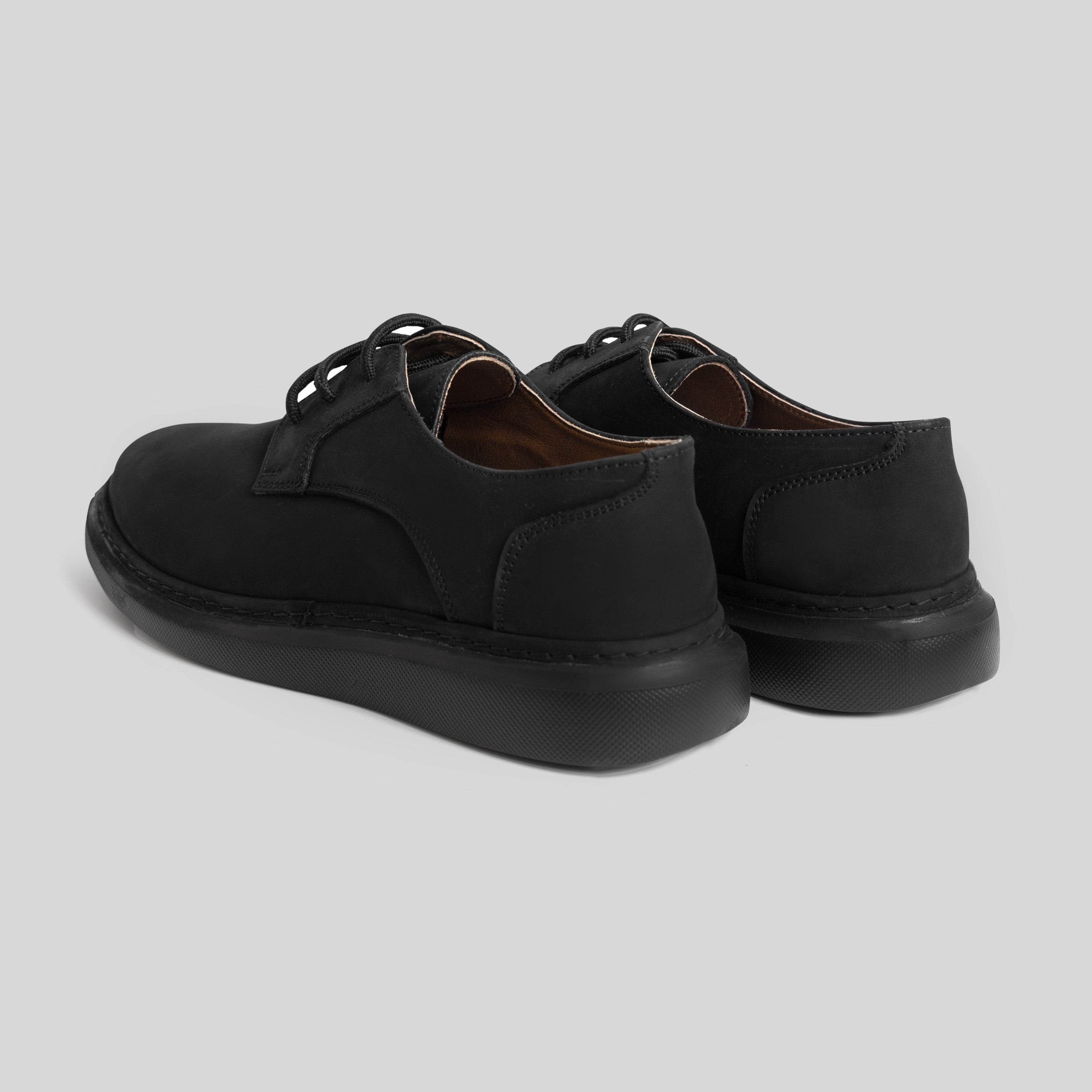 Black Suede Chunky Sneakers