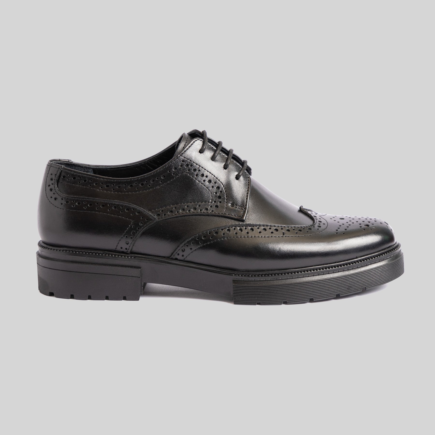 Chunky Black Brogue