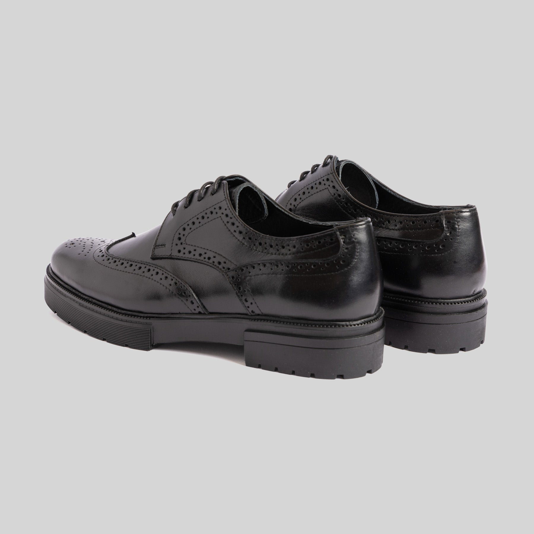 Chunky Black Brogue