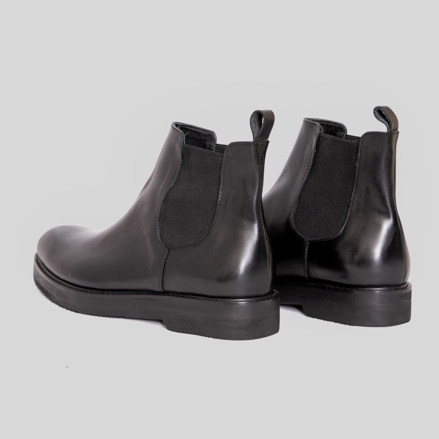 Black Chunky Chelsea Boot