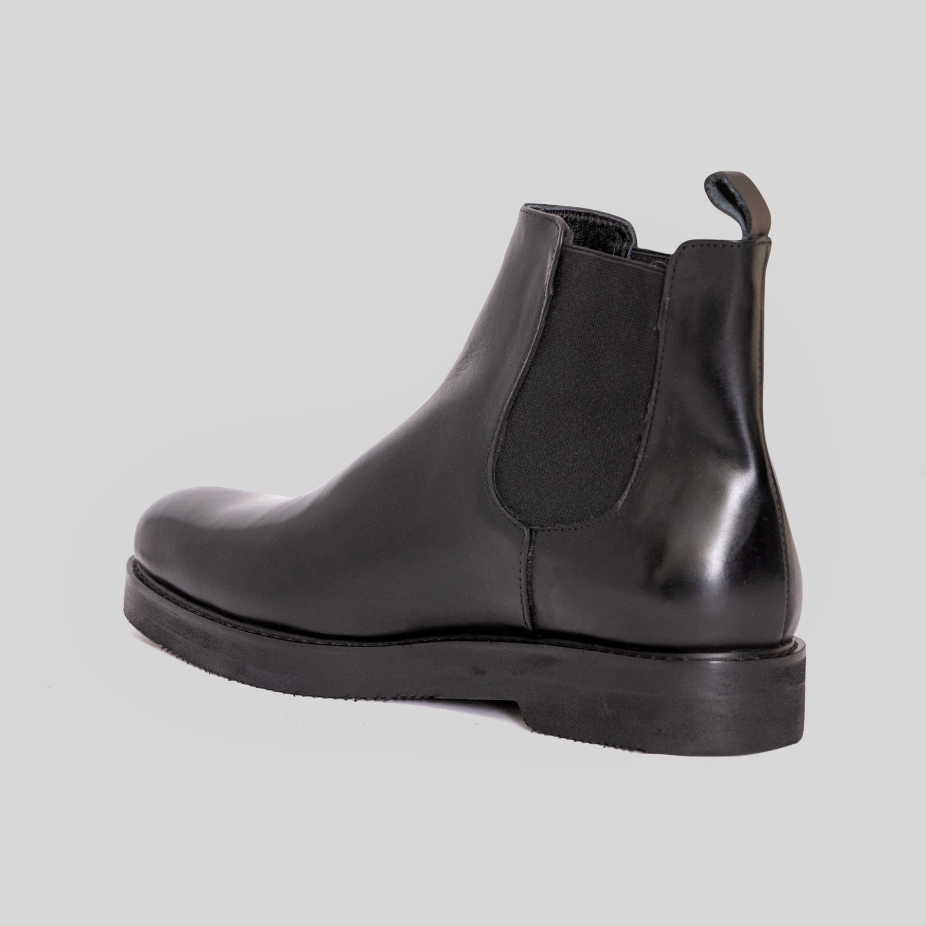 Black Chunky Chelsea Boot