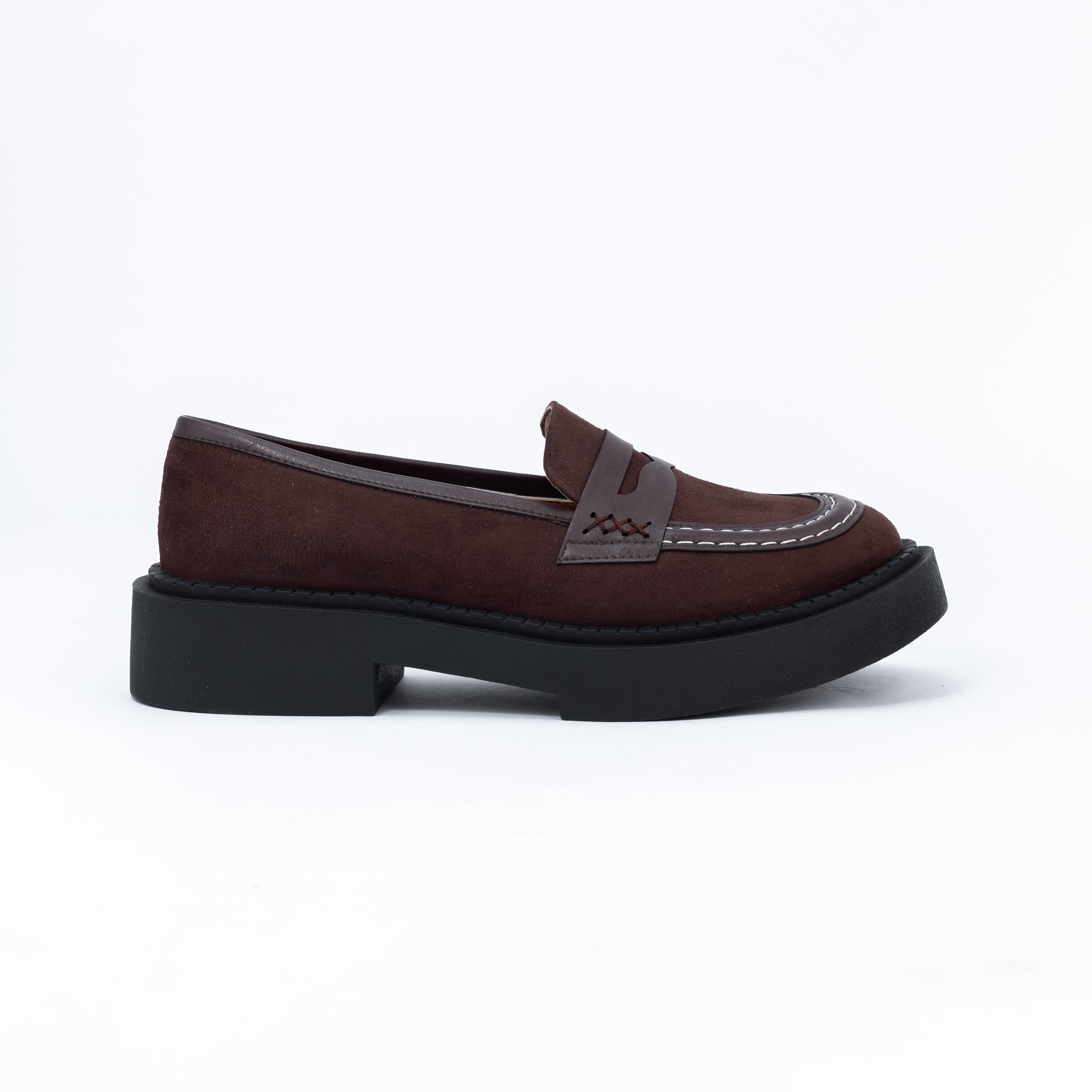 Women Brown Suede Loafers