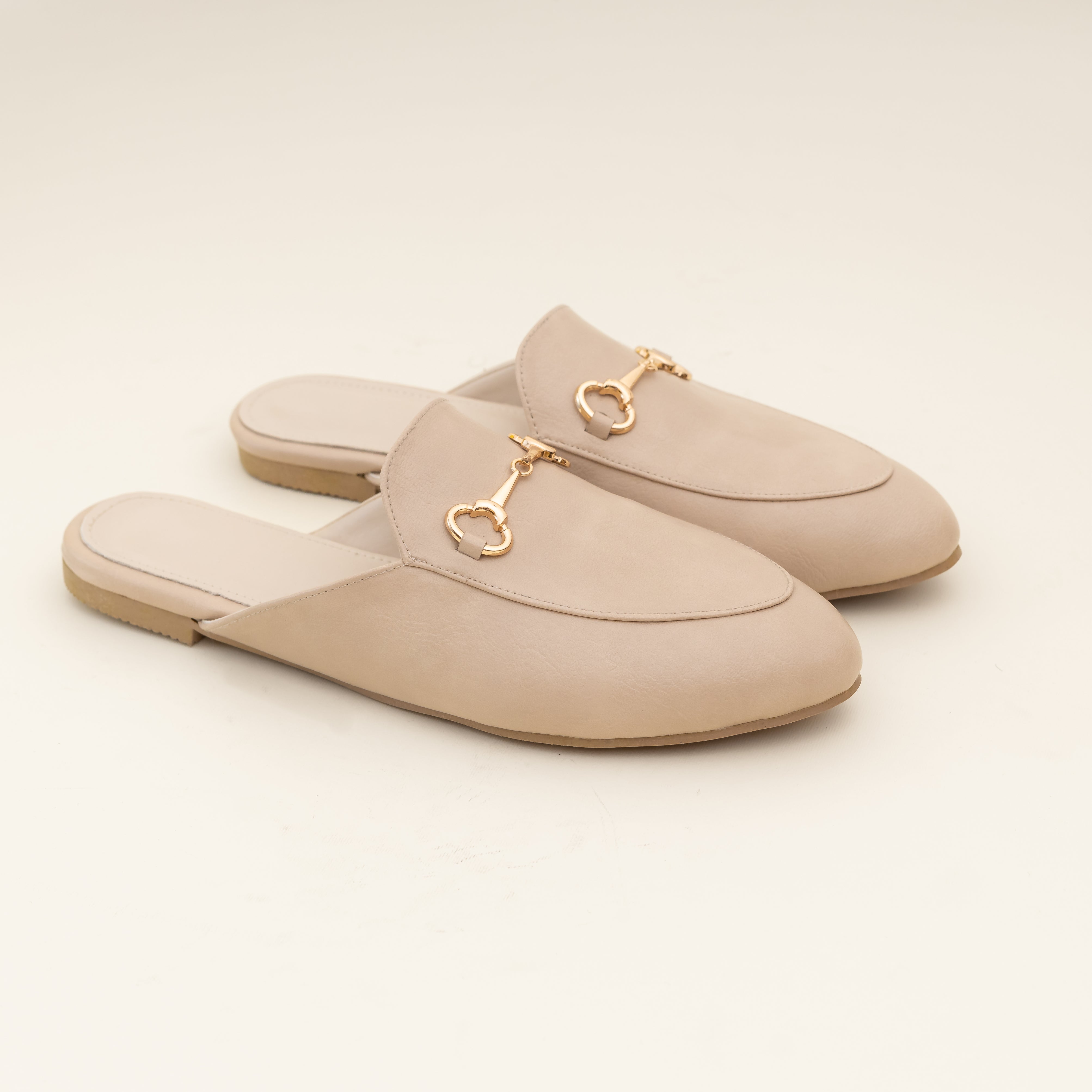 Women Beige Mule