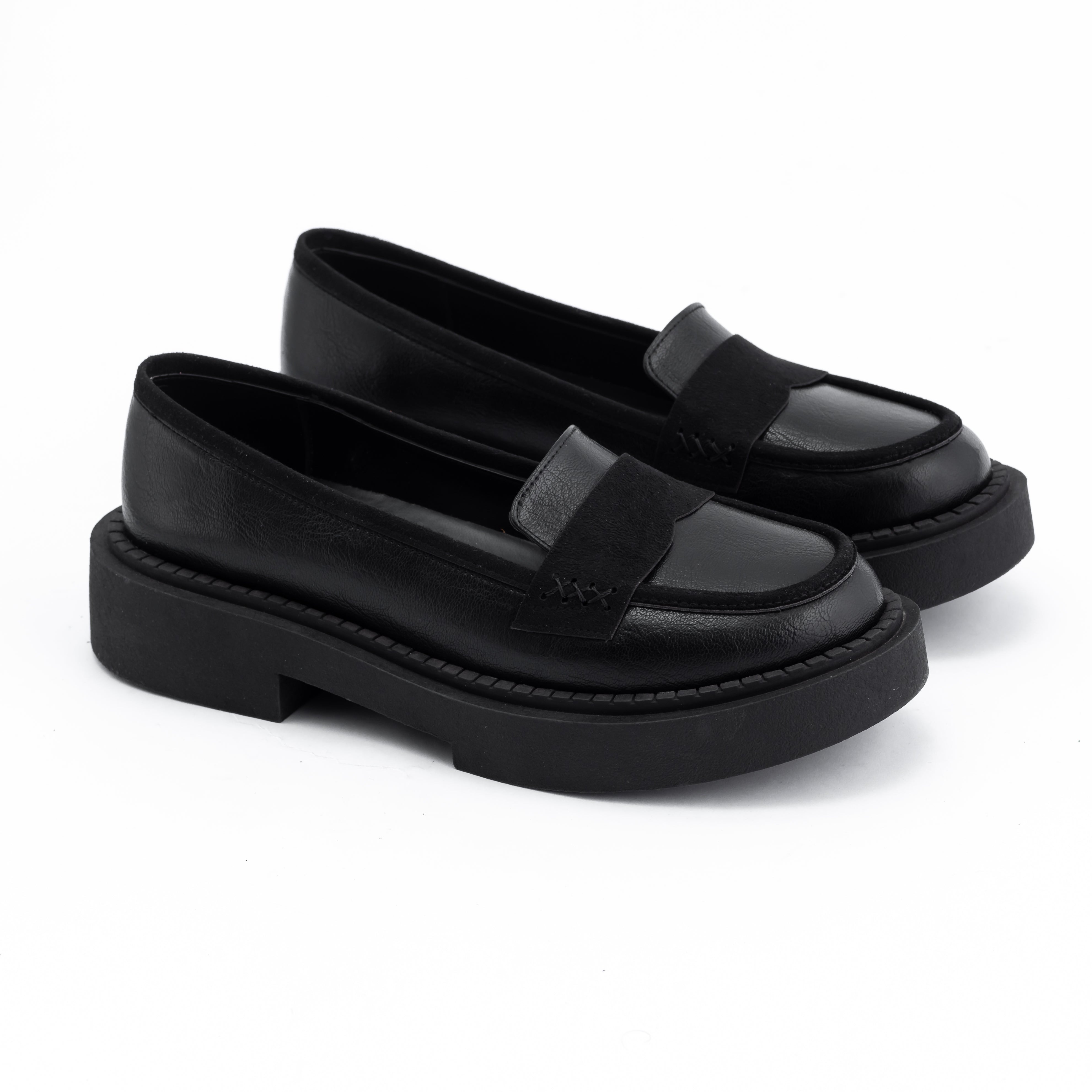 Women Black Loafers