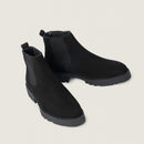 Black Suede Chelsea Boot