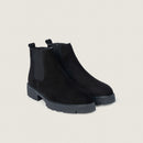 Black Suede Chelsea Boot