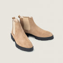 Beige Suede Chelsea Boot