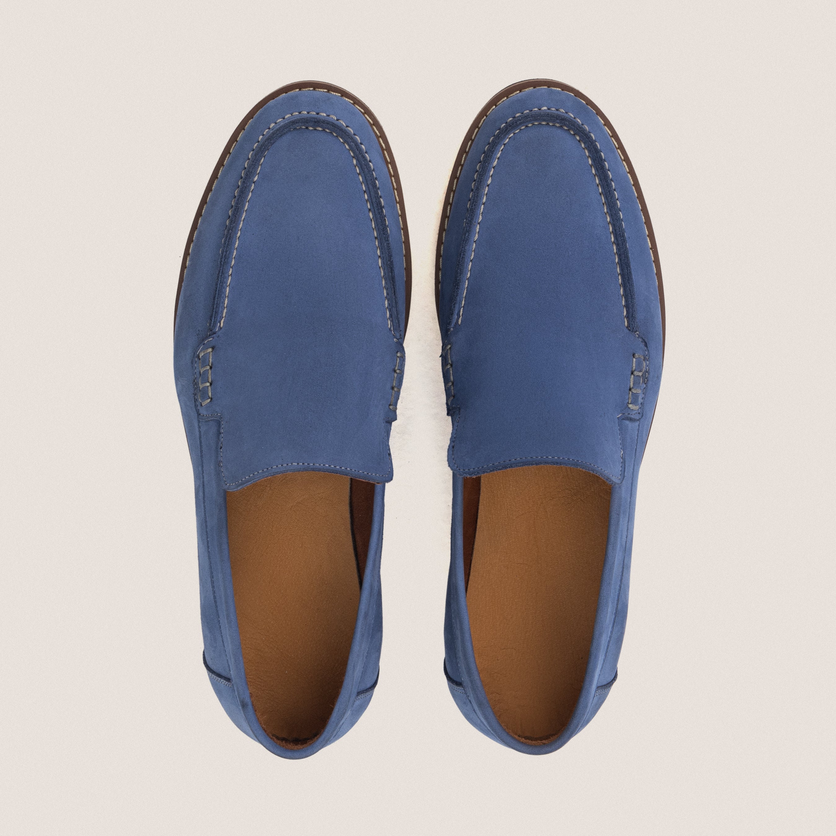 Blue Chunky Loafers