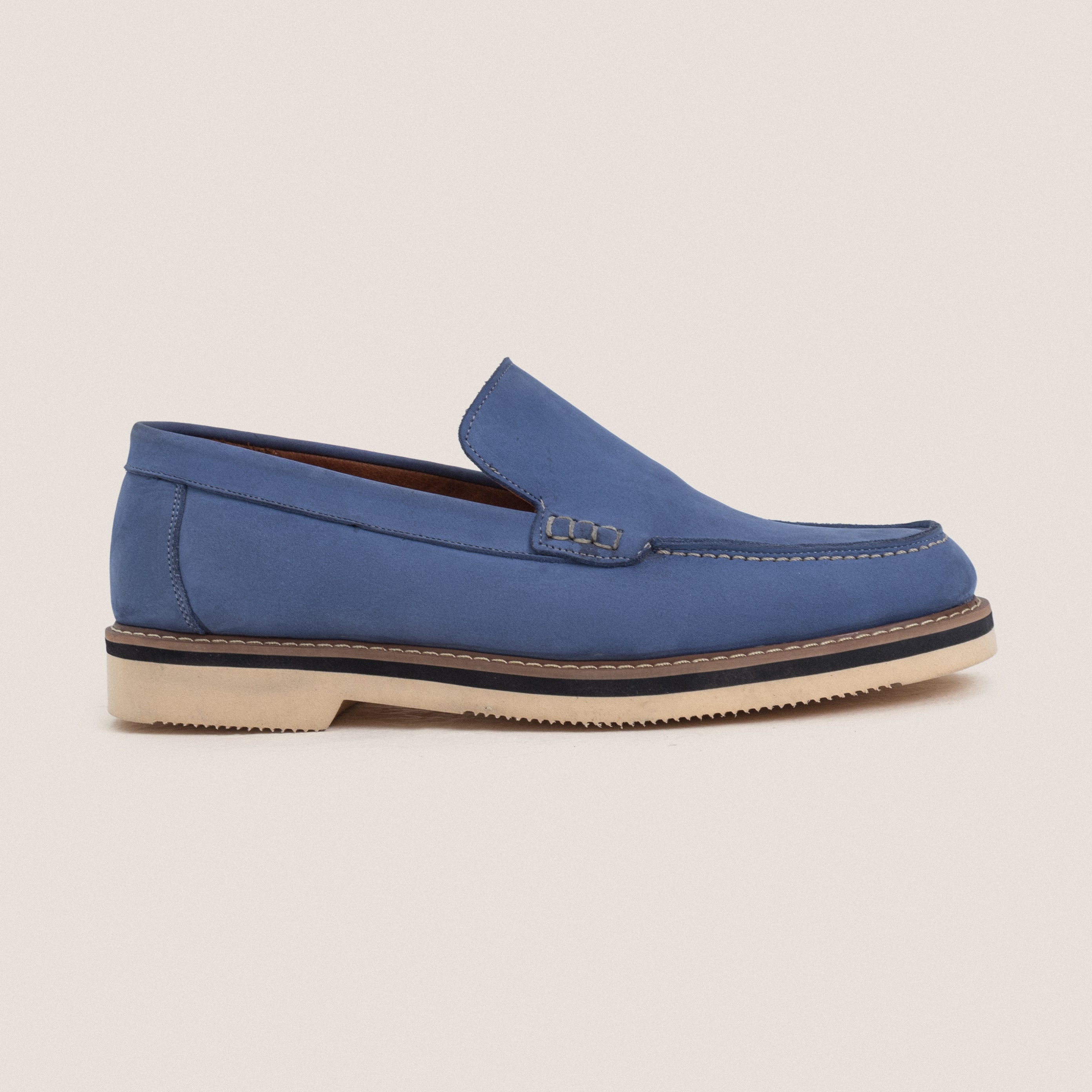 Blue Chunky Loafers