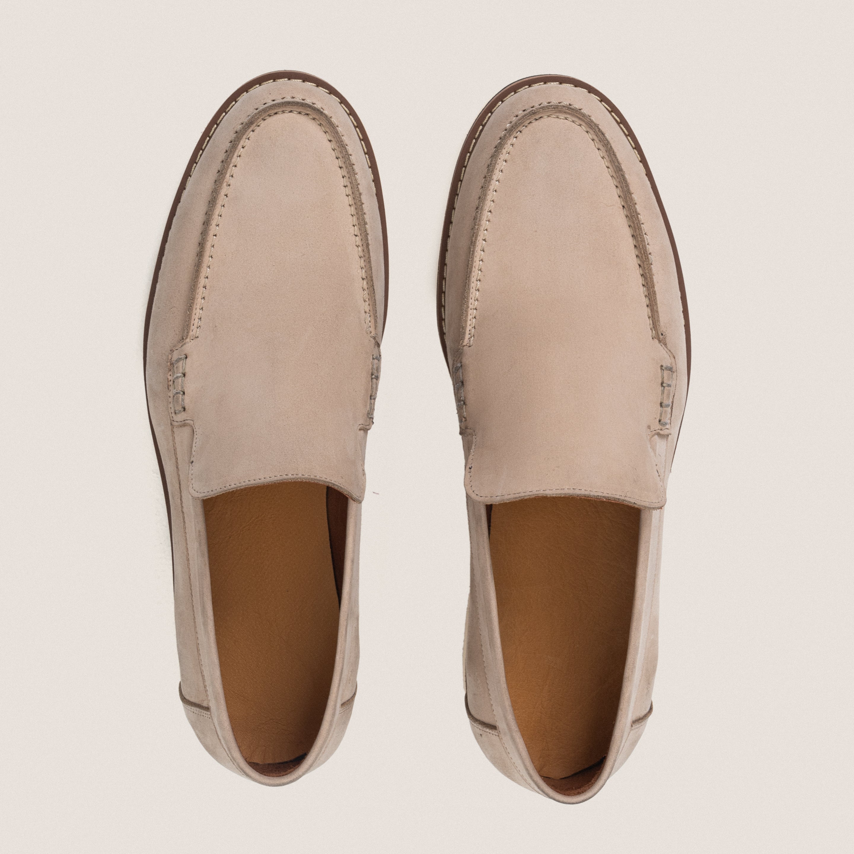 Beige Chunky Loafers