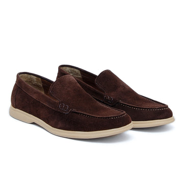 Brown Suede Loafer Sneakers