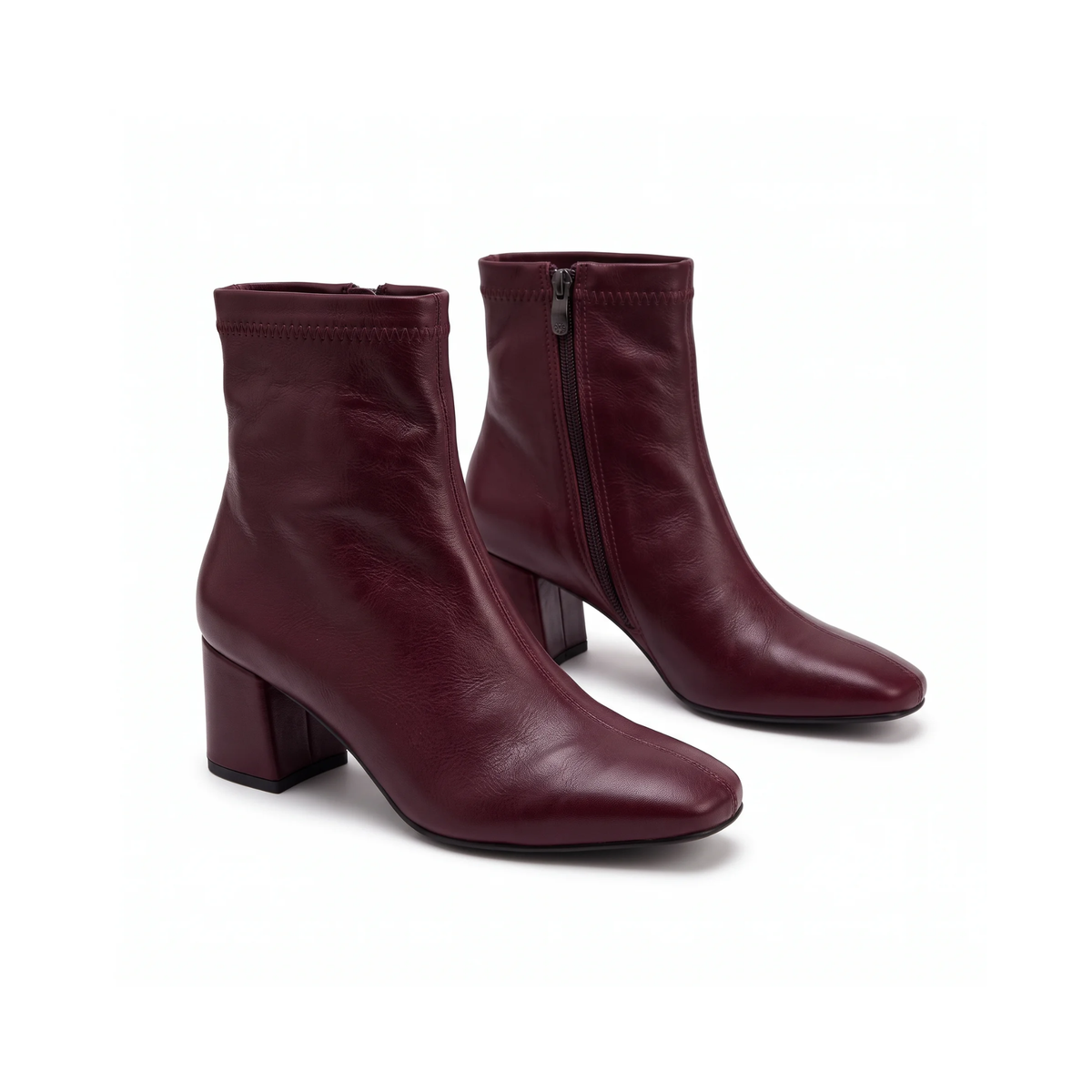 Women Mila Burgundy Ankle Boots