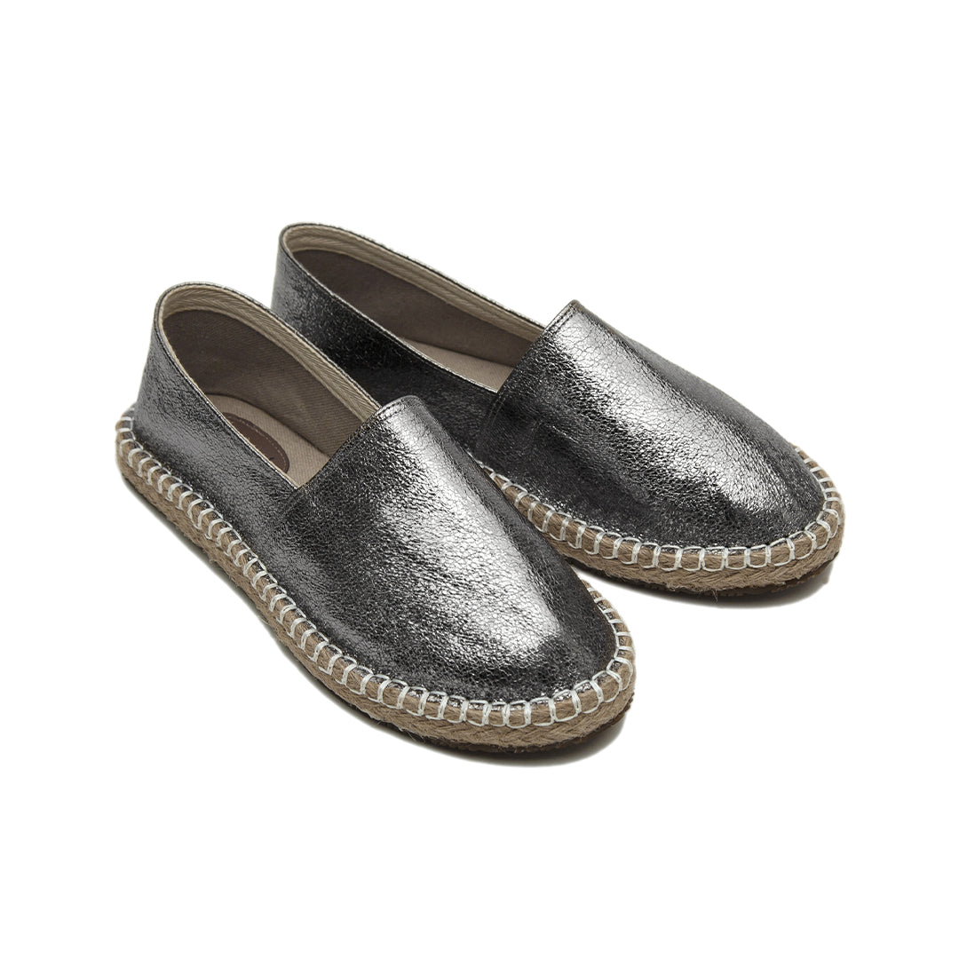 Women Silver Espadrillis