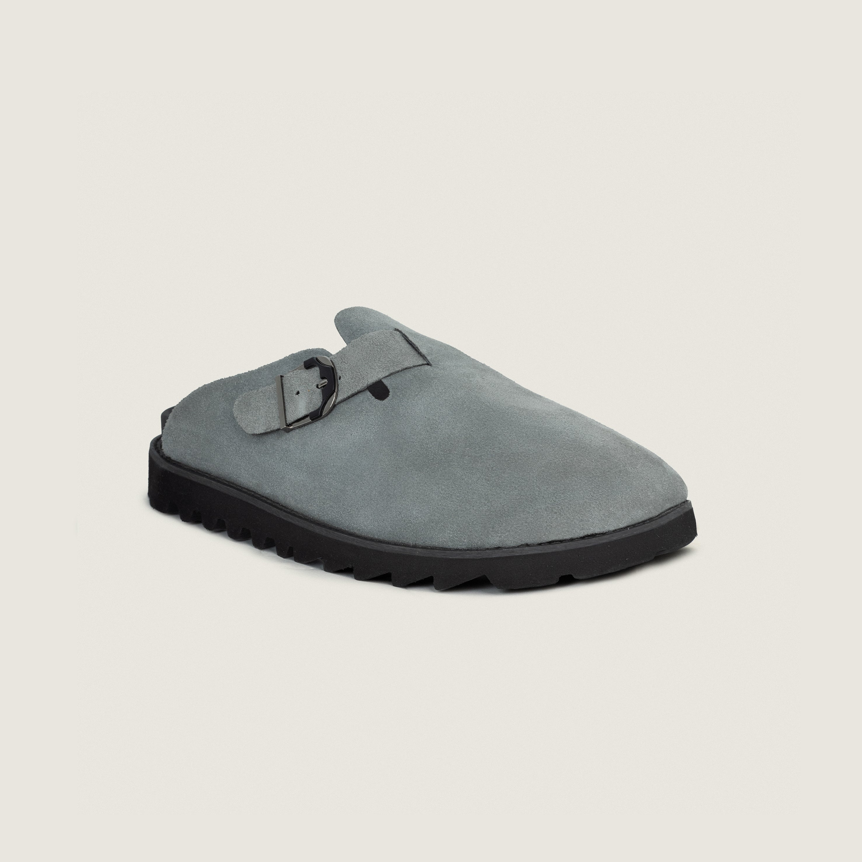 Grey Chunky Plain Clog