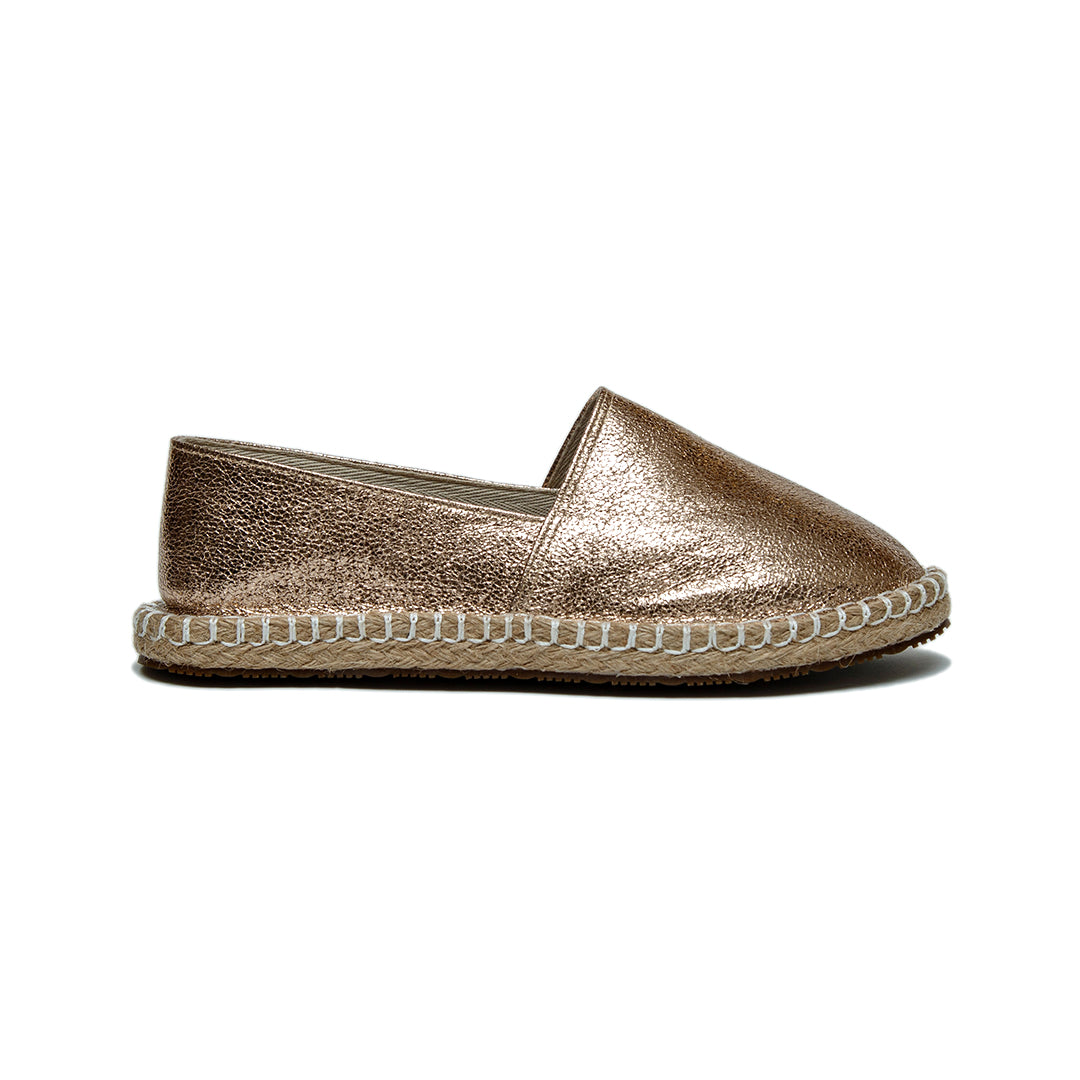 Women Gold Espadrillis
