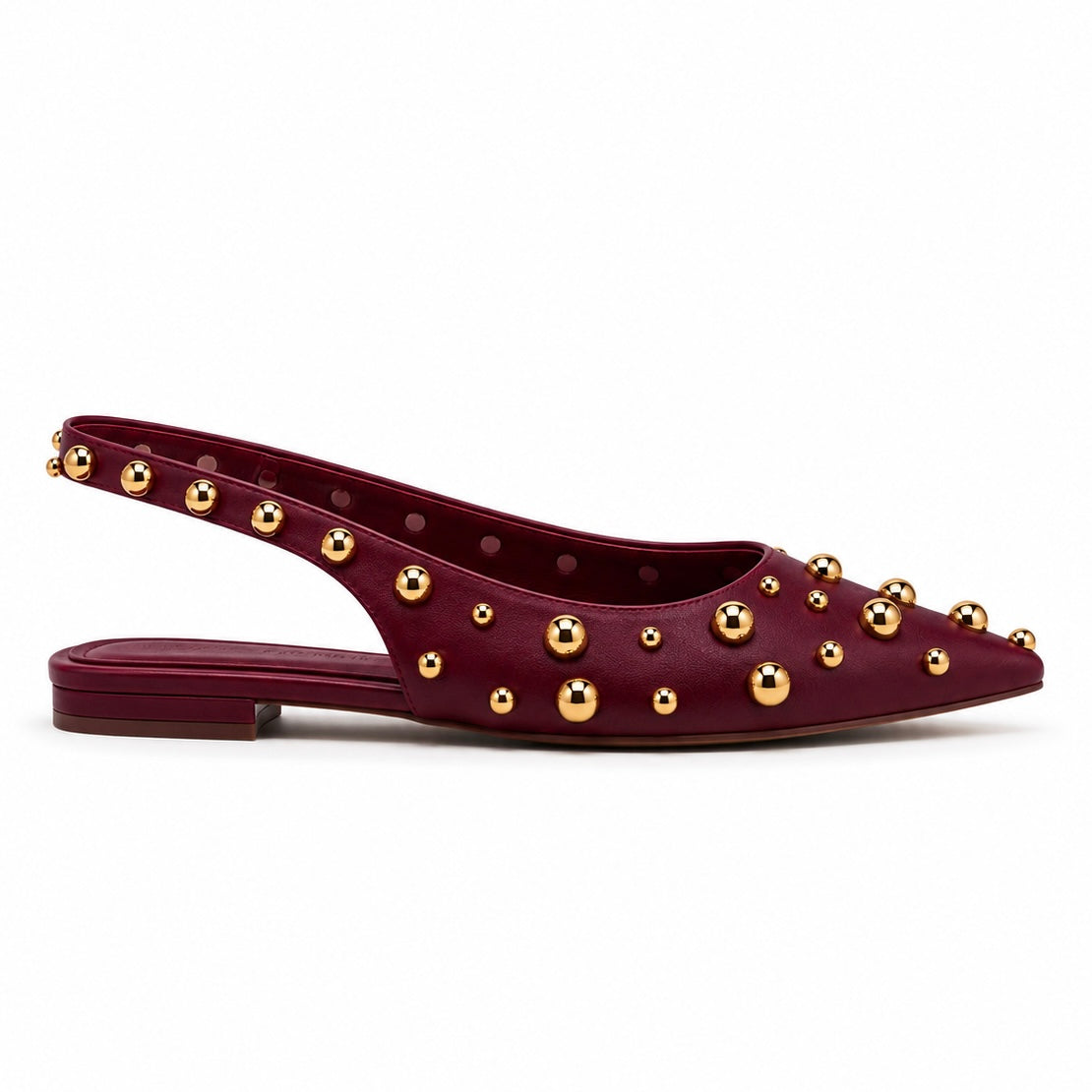 Women Burgundy Aurelia Slingback