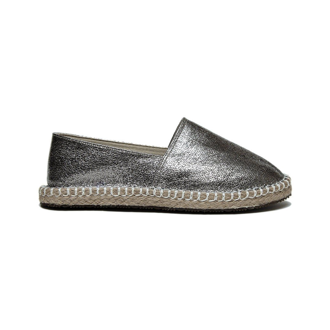 Women Silver Espadrillis