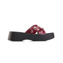 Women Burgundy Rhoda