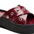 Women Burgundy Rhoda