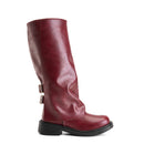 Crimson Buckle Boot