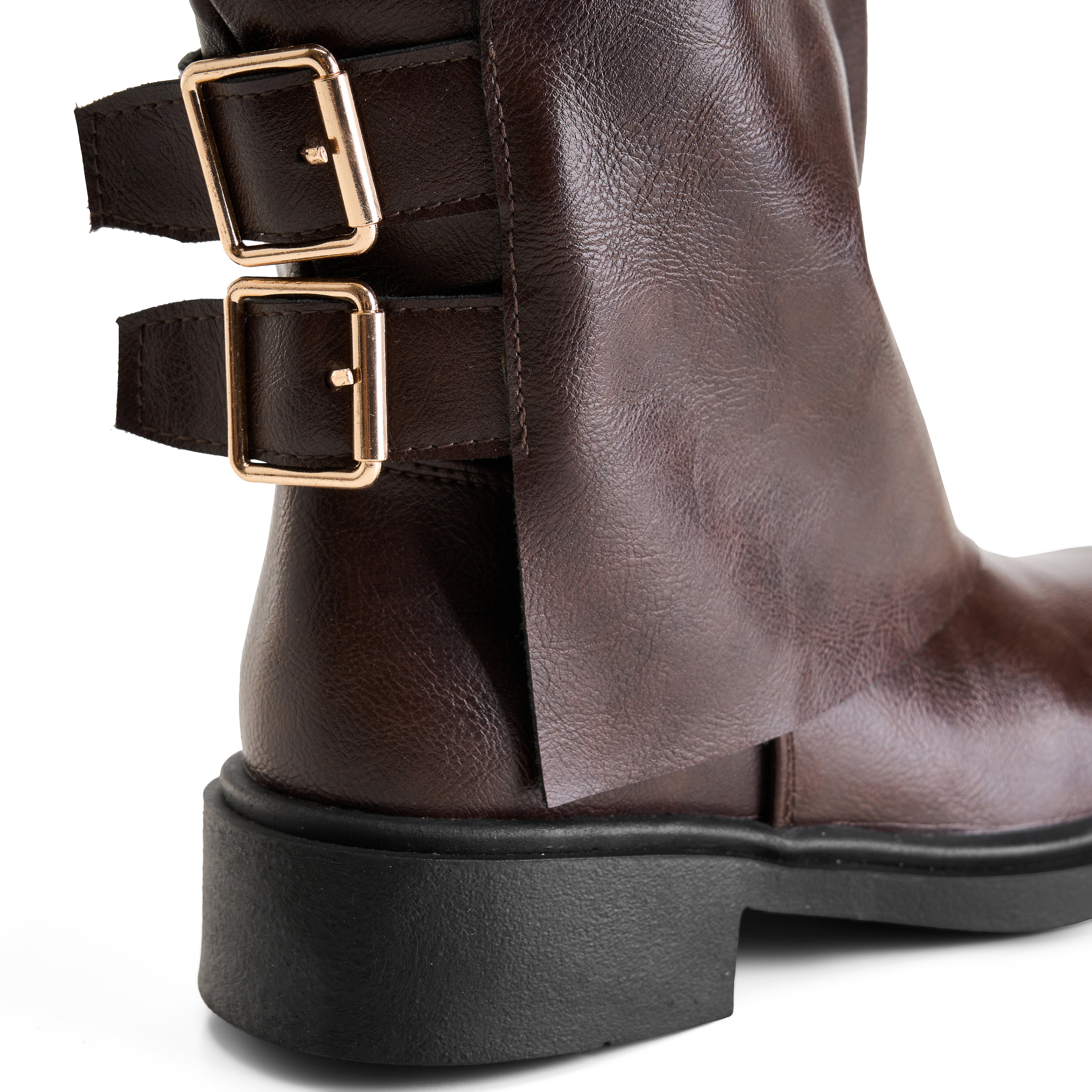 Brown Buckle Boot