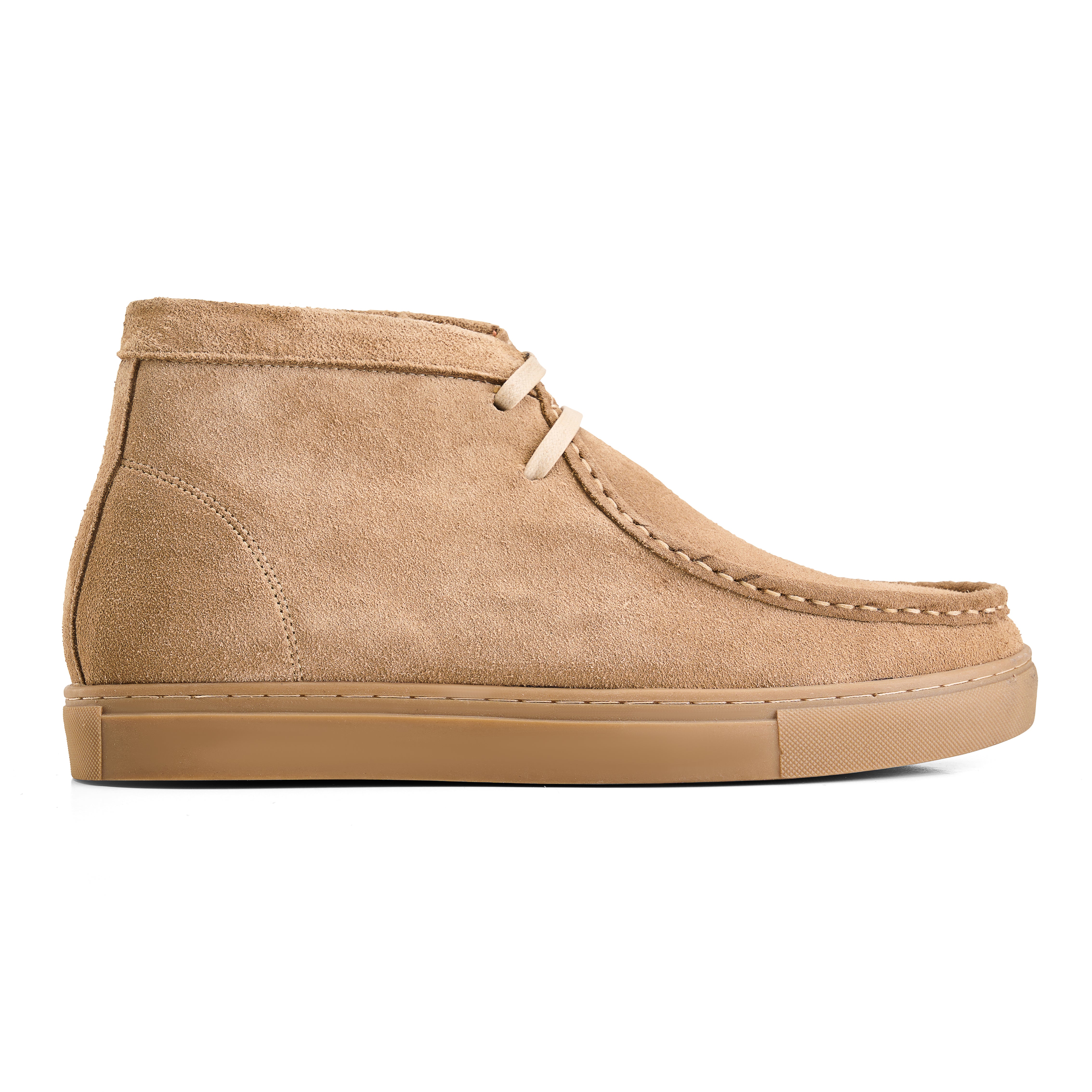 Beige Moc Toe Derby Boot