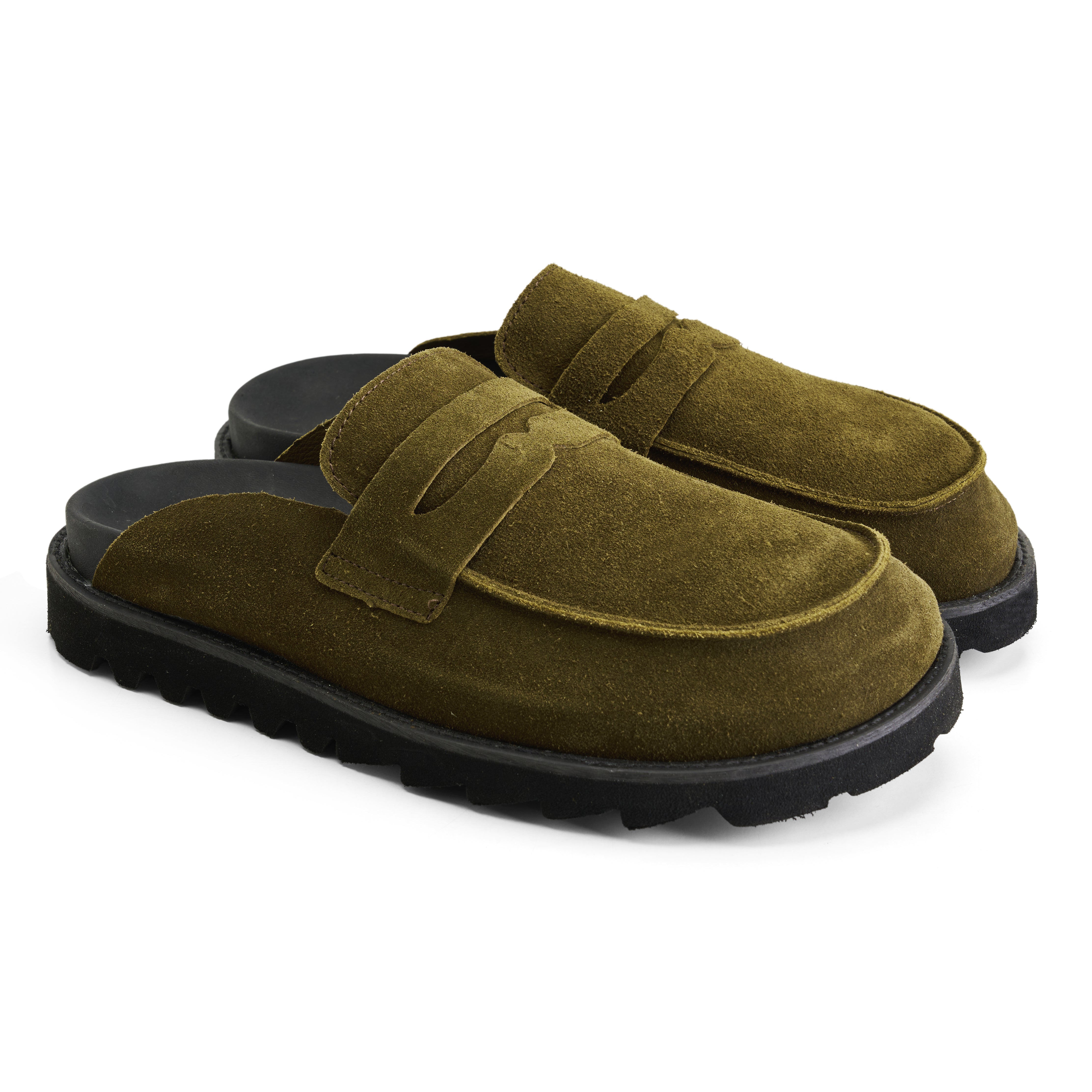Olive Chunky Clog