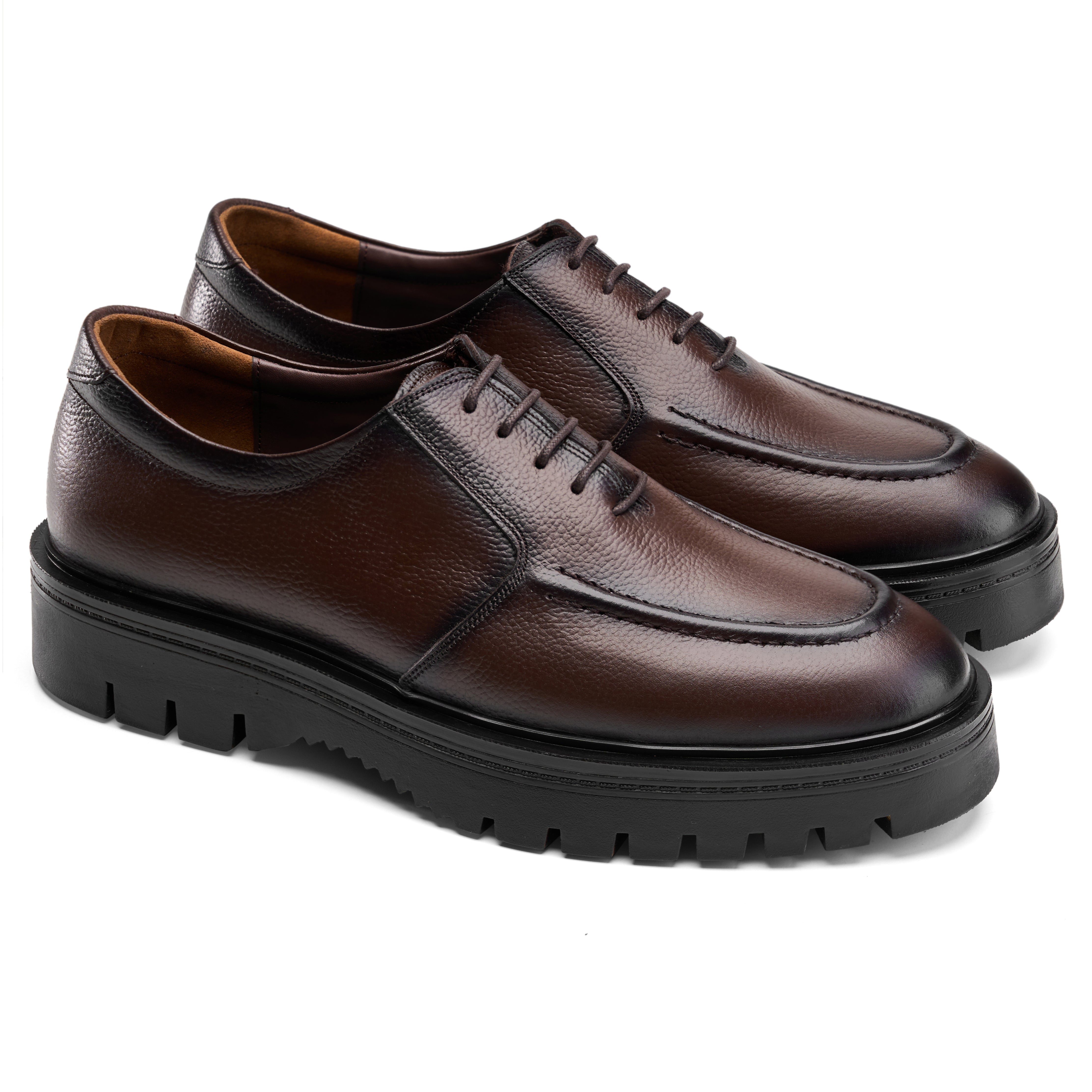 Bulky Brown Laces Loafer
