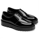 Bulky Black Verne Laces Loafer