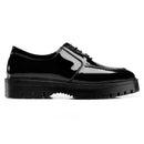 Bulky Black Verne Laces Loafer