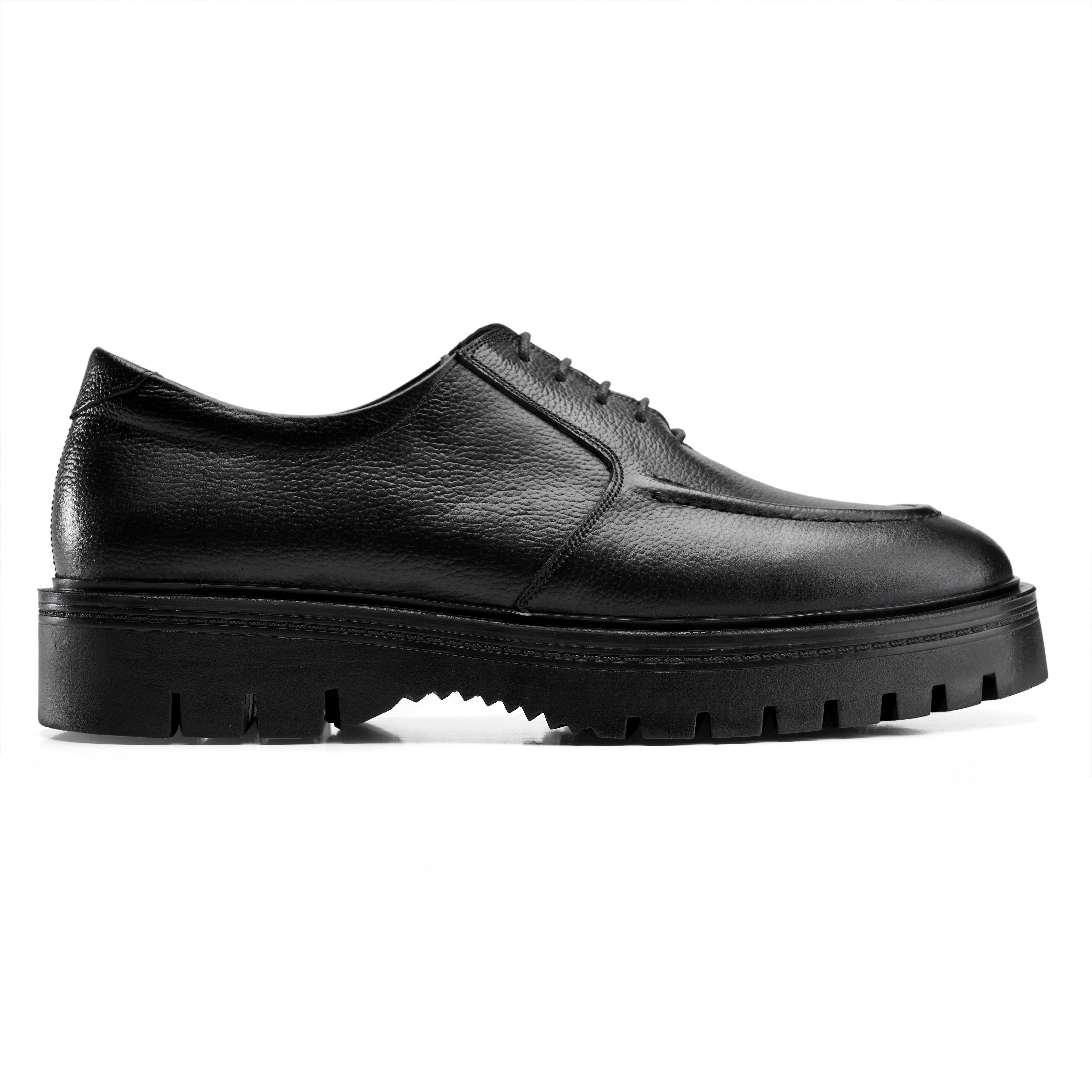 Bulky Black Laces Loafer
