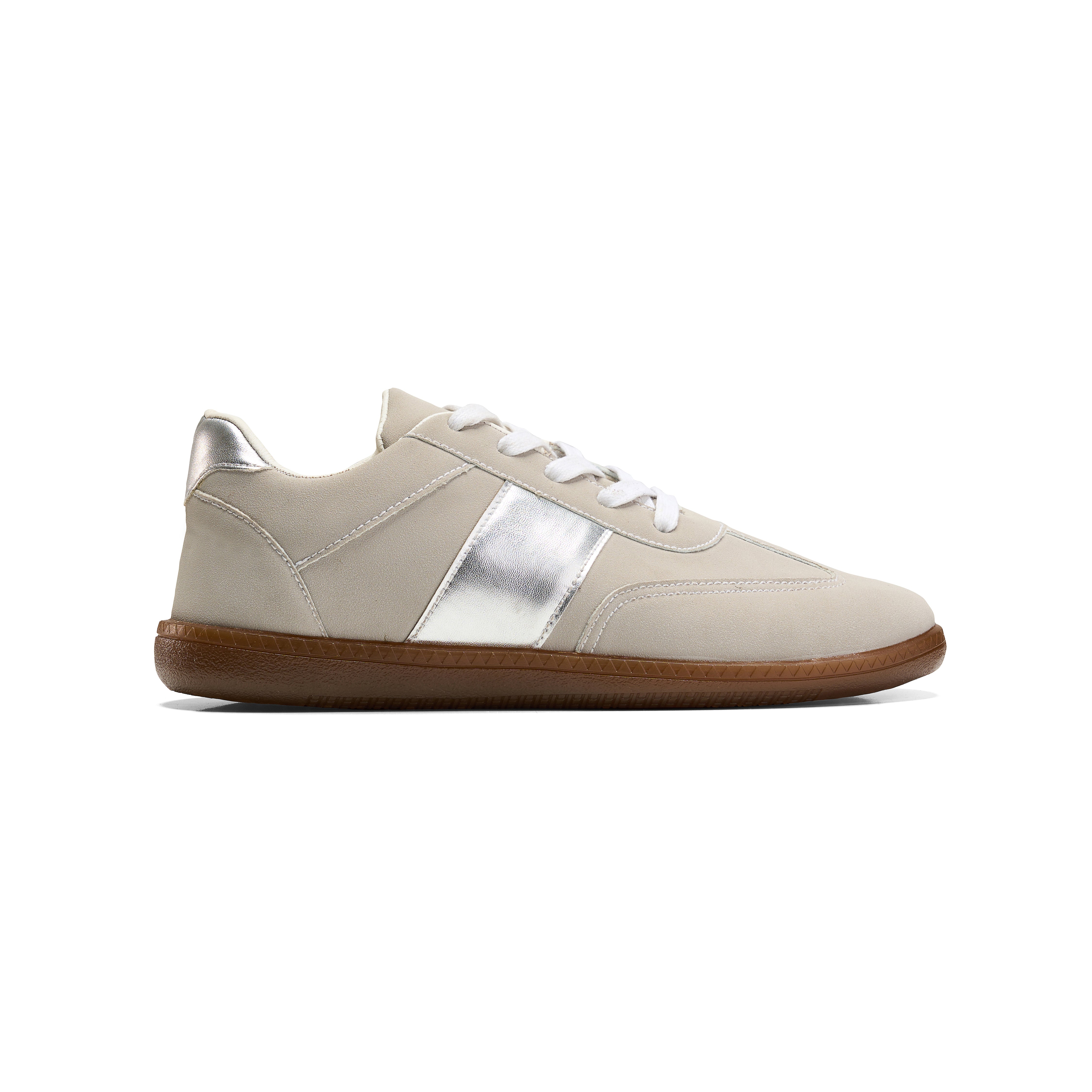 Women Beige Flat Sneakers