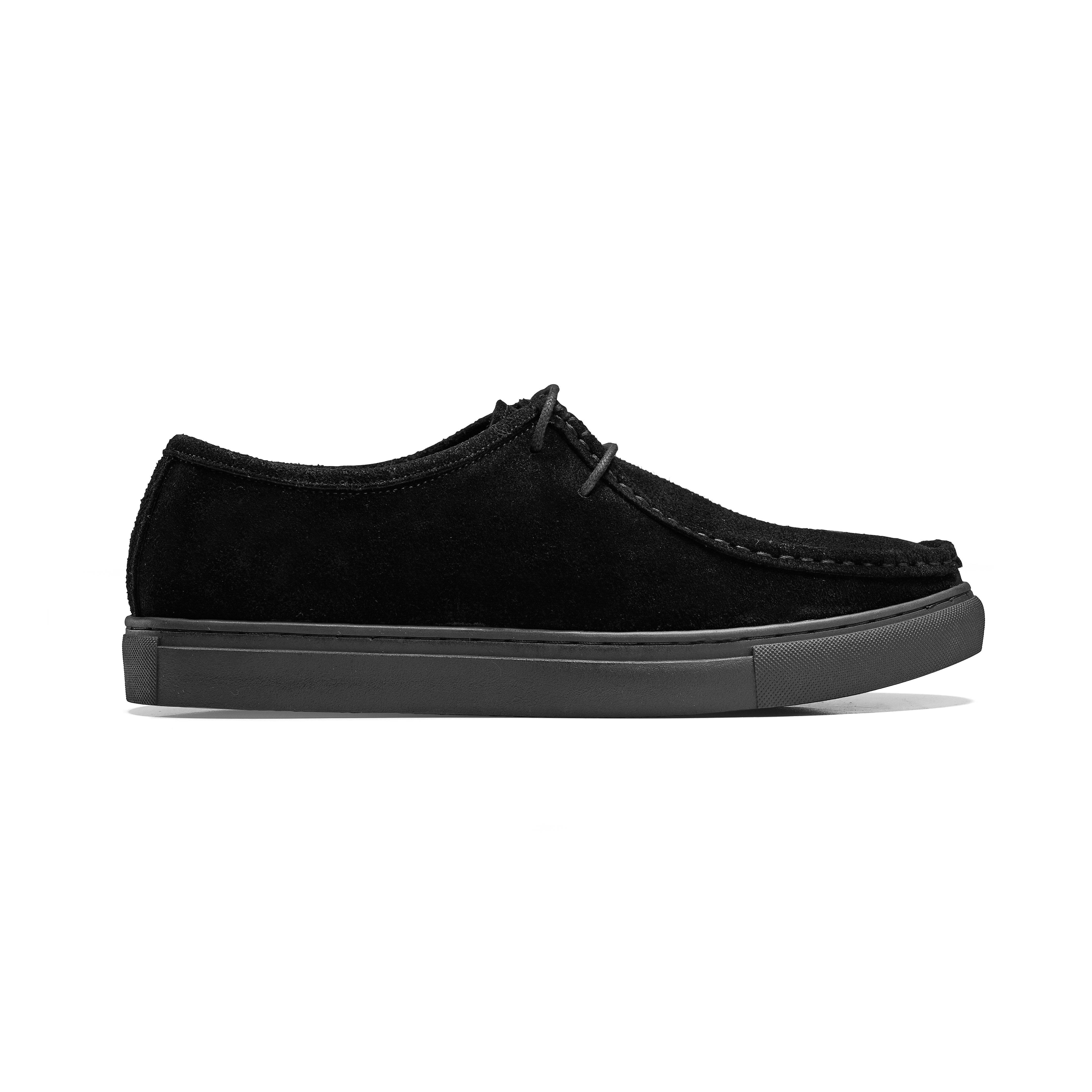 Black Moc Toe Derby