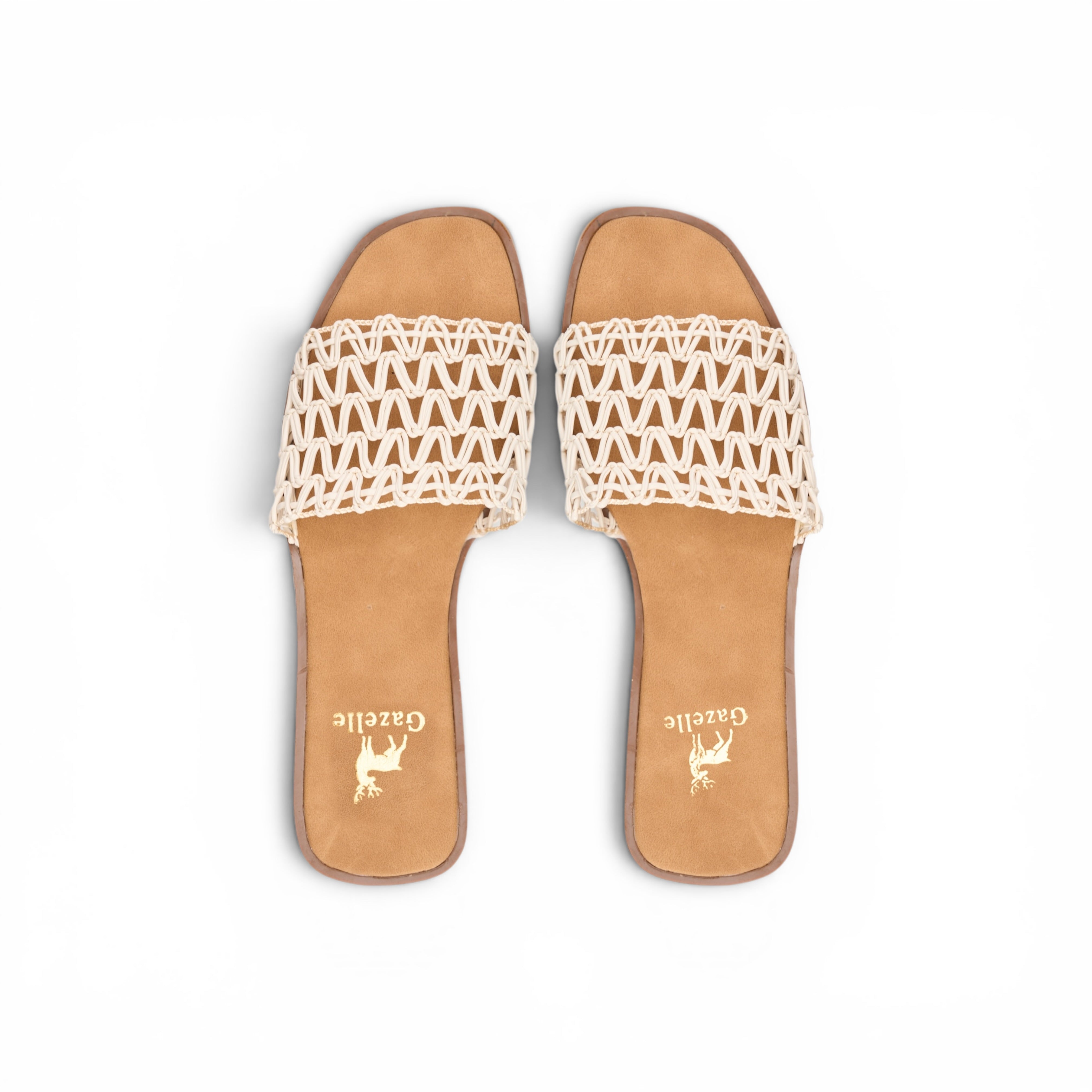 Women White Strap Slipper
