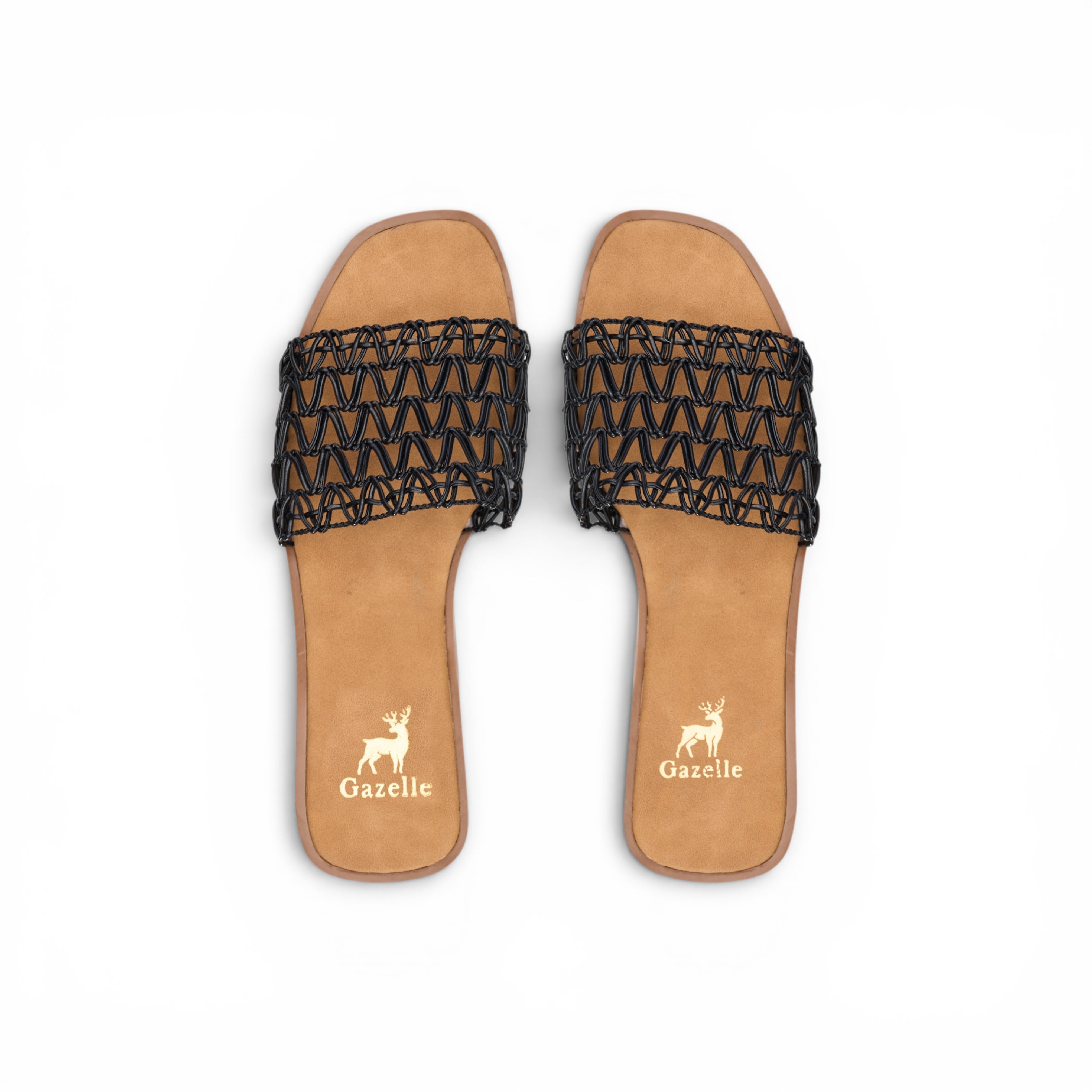 Women Black Strap Slipper