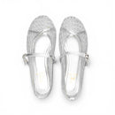 Silver Shimmer Mary Jane Ballet Flats