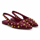 Women Burgundy Aurelia Slingback