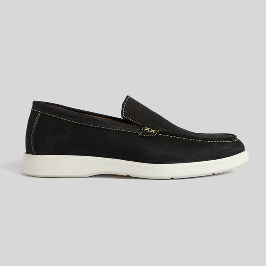 Black Suede Loafer Sneakers