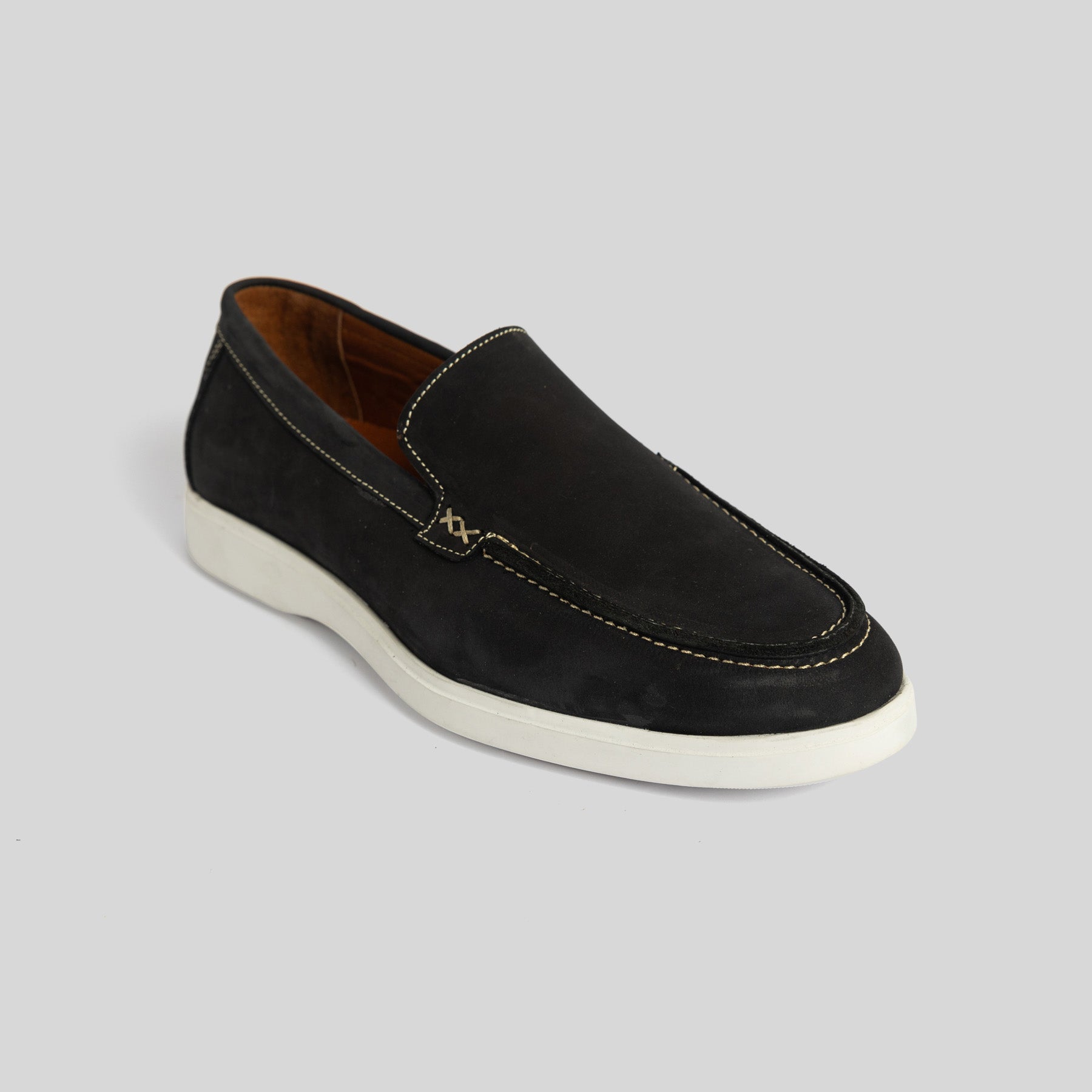 Black Suede Loafer Sneakers