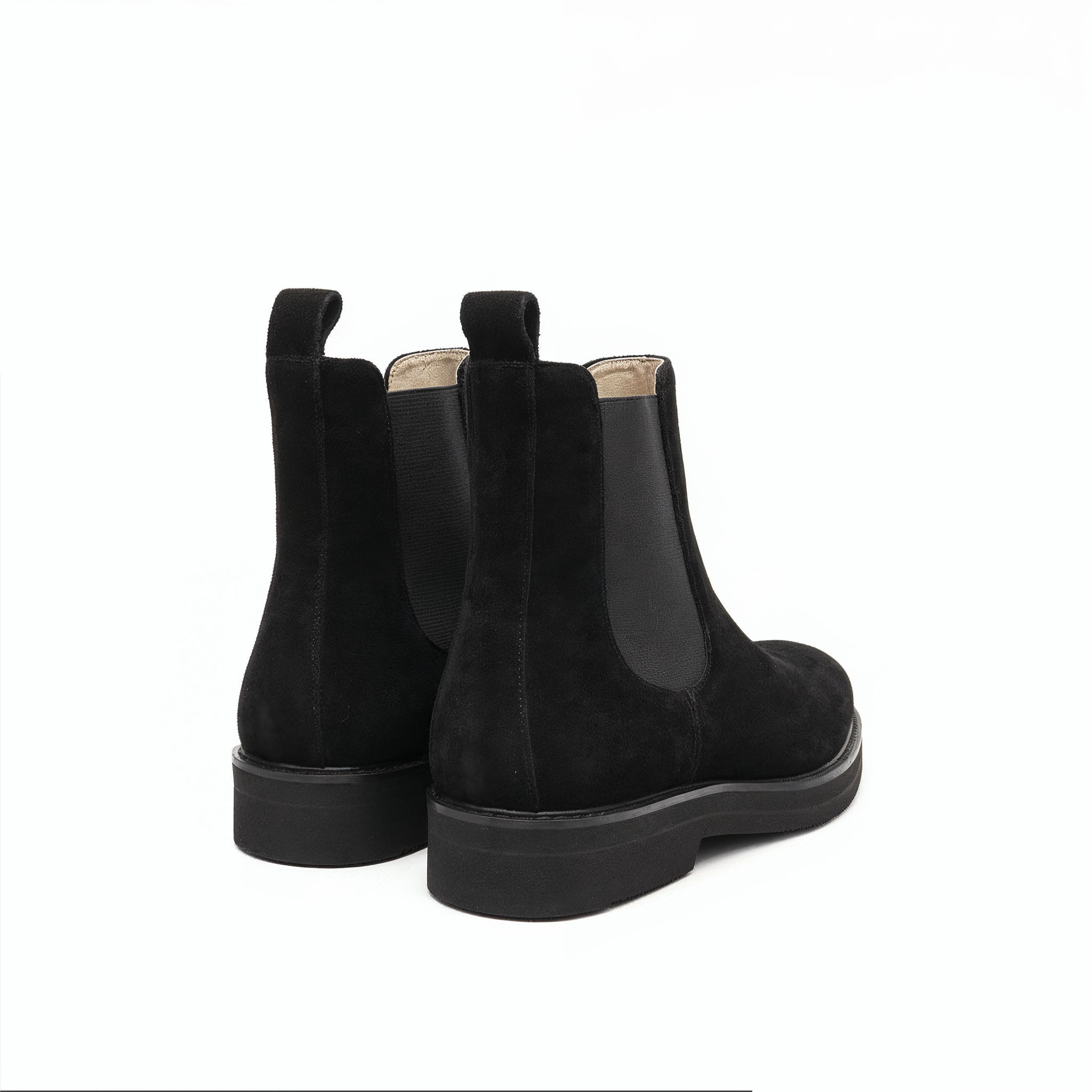 Black Suede Chelsea Boot
