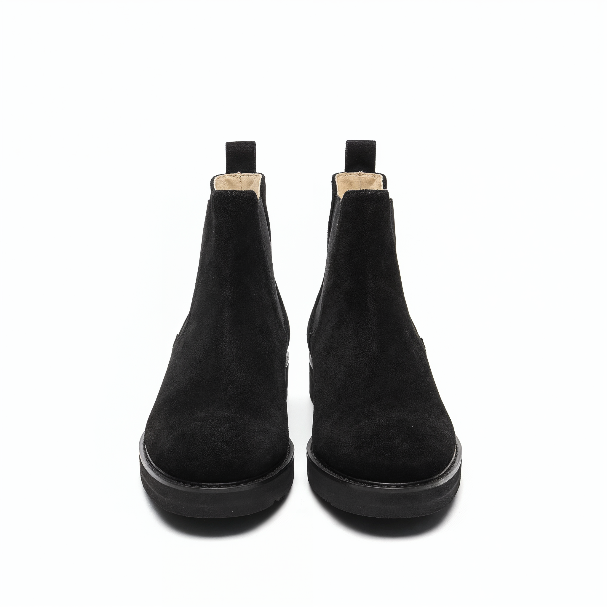 Black Suede Chelsea Boot