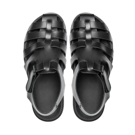 Black Fisherman Sandal