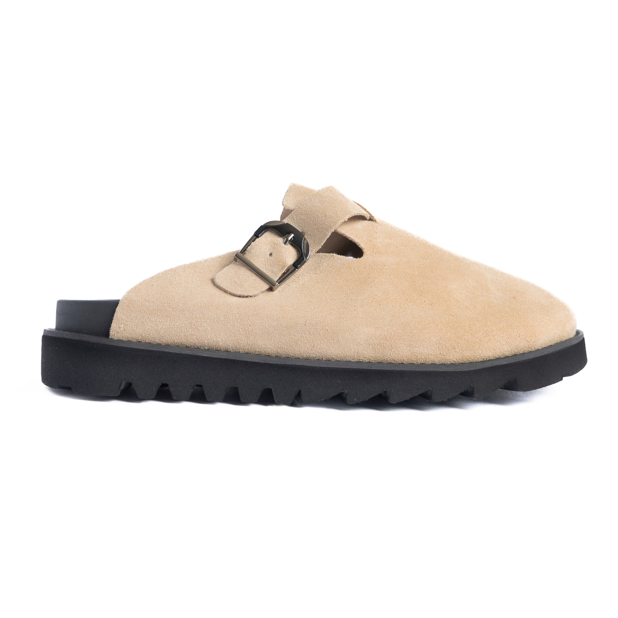 Beige Plain Chunky Clog