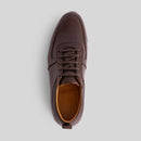 Brown Leather Runner Sneakers